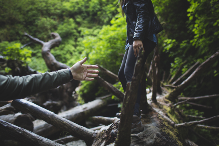 Erica+Chris - Fern Canyon Engagement - The Rasers 12